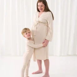 For New Moms|Hospital Matching Moments<Little Sleepies Women's Robe Heather Oatmeal