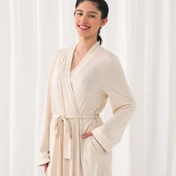 For New Moms|Hospital Matching Moments<Little Sleepies Women's Robe Heather Oatmeal