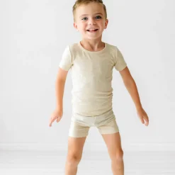 Two-Piece Pj Sets|Two-Piece Pj Sets<Little Sleepies Two-Piece Ribbed Pajama Set Heather Oatmeal