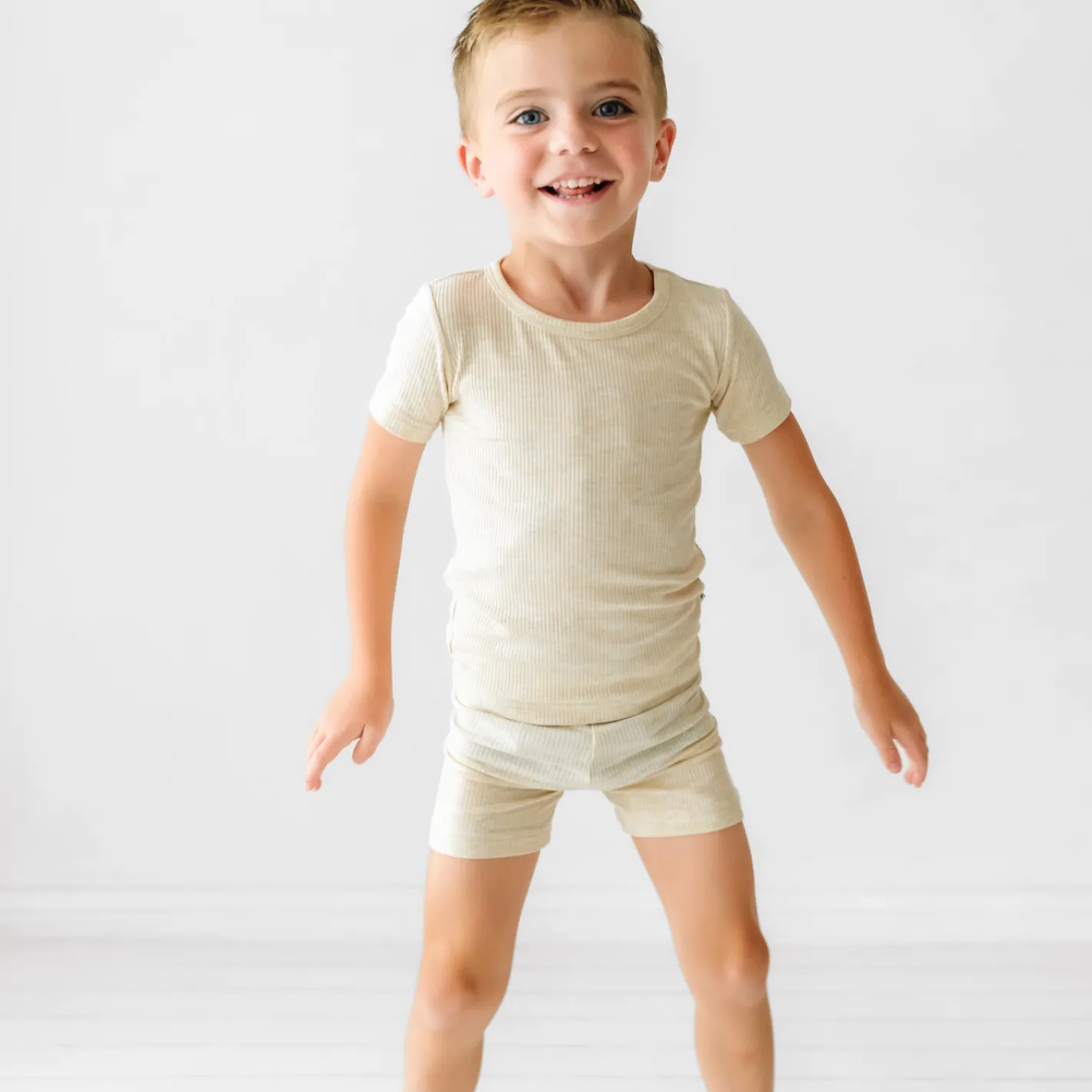 Two-Piece Pj Sets|Two-Piece Pj Sets<Little Sleepies Two-Piece Ribbed Pajama Set Heather Oatmeal