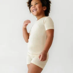 Two-Piece Pj Sets|Two-Piece Pj Sets<Little Sleepies Two-Piece Ribbed Pajama Set Heather Oatmeal