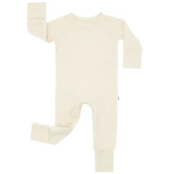 For New Moms|Hospital Matching Moments<Little Sleepies Ribbed Crescent Zippy Heather Oatmeal