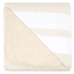 Cloud Blankets|Cloud Blankets<Little Sleepies Oversized Cloud Blanket® Heather Oatmeal Stripe
