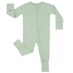 For New Moms|Hospital Matching Moments<Little Sleepies Ribbed Zippy Heather Sage