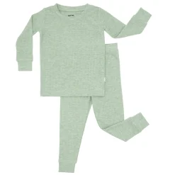 Two-Piece Pj Sets|Two-Piece Pj Sets<Little Sleepies Two-Piece Ribbed Pajama Set Heather Sage