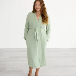 For New Moms|Hospital Matching Moments<Little Sleepies Women's Robe Heather Sage