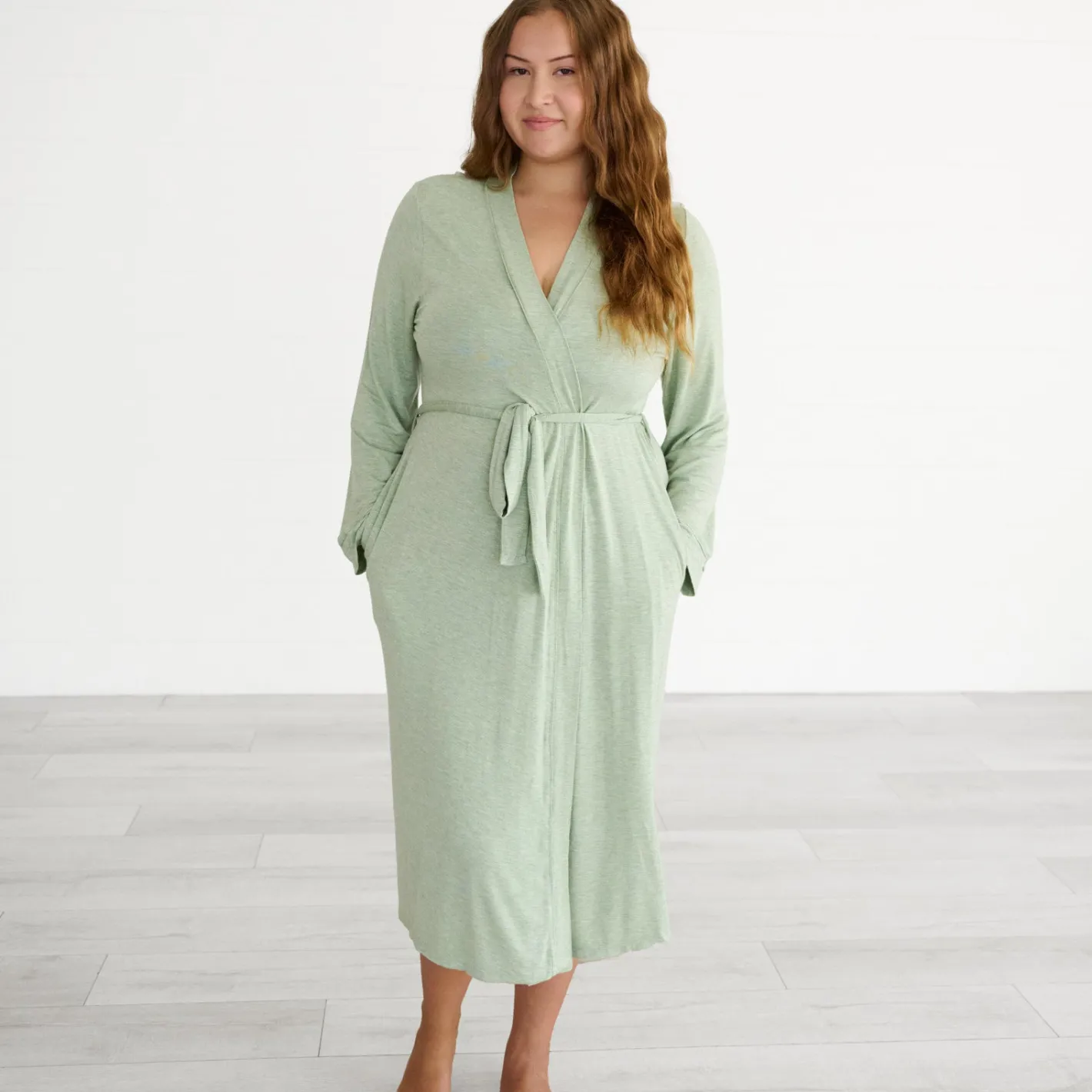 For New Moms|Hospital Matching Moments<Little Sleepies Women's Robe Heather Sage