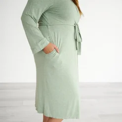 For New Moms|Hospital Matching Moments<Little Sleepies Women's Robe Heather Sage