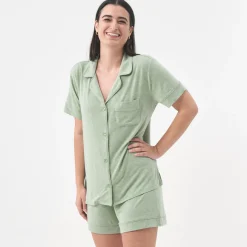 For New Moms|Hospital Matching Moments<Little Sleepies Women's Pajama Set Heather Sage