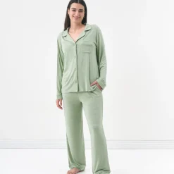 Mommy & Me|Mommy & Me<Little Sleepies Women's Pajama Set Heather Sage