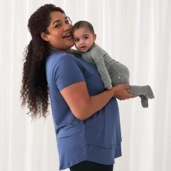 Women's Pajamas|Women's Tees<Little Sleepies Women's Nursing Top Indigo