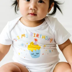 Bamboo Baby Clothes<Little Sleepies It's My Birthday! Graphic Bodysuit
