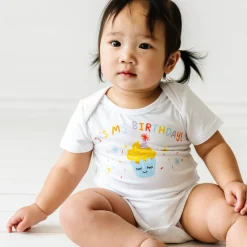 Bamboo Baby Clothes<Little Sleepies It's My Birthday! Graphic Bodysuit