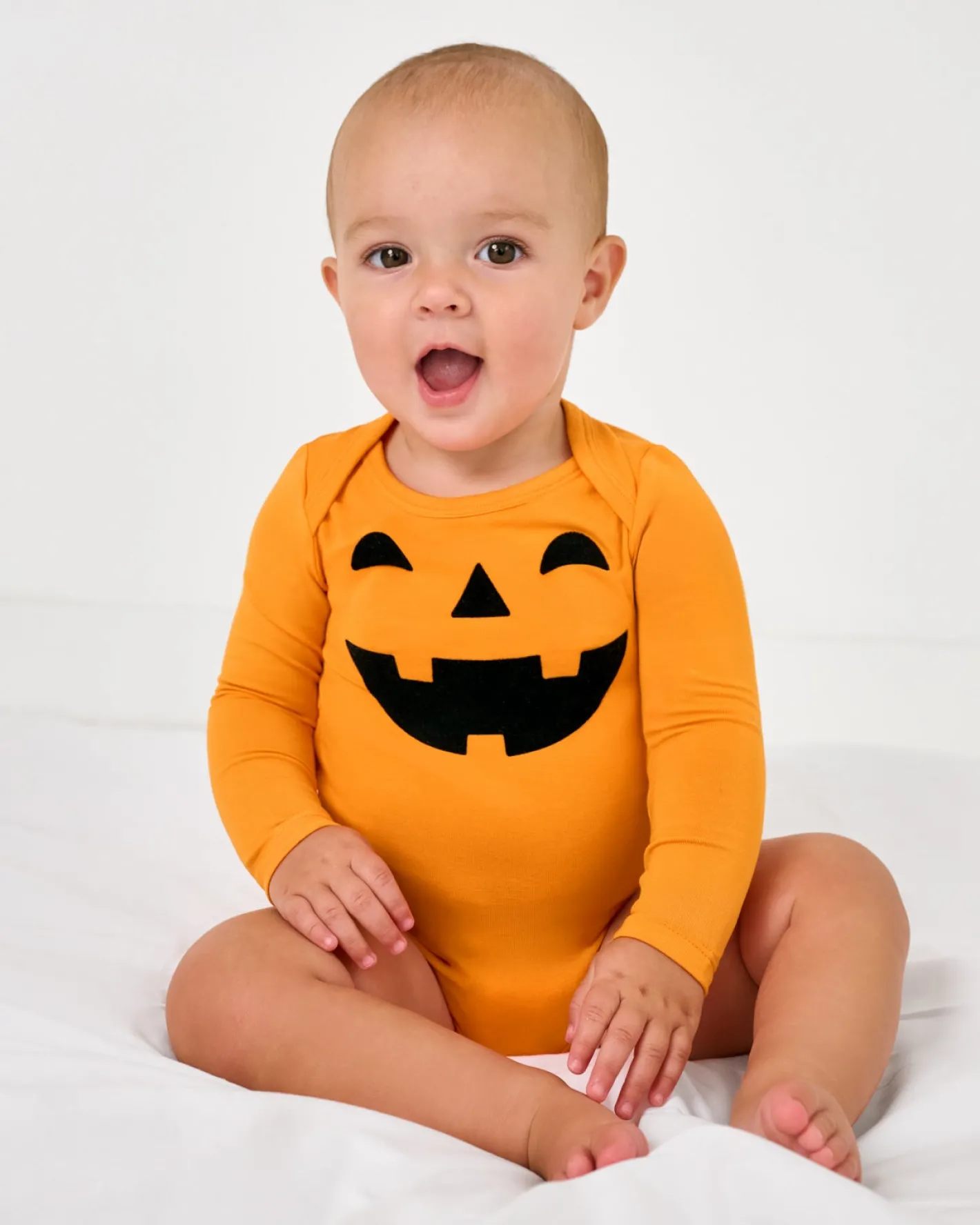 Bamboo Baby Clothes|Bodysuits<Little Sleepies Bodysuit Jack-O'-Lantern