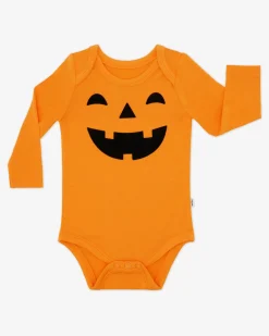 Bamboo Baby Clothes|Bodysuits<Little Sleepies Bodysuit Jack-O'-Lantern