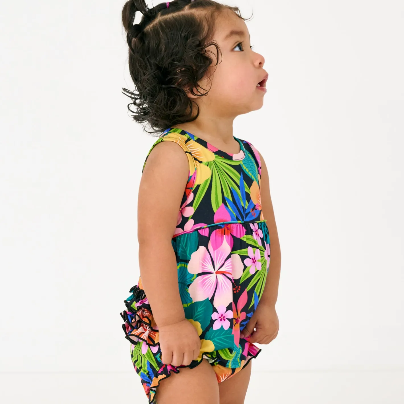 Bamboo Baby Clothes|Rompers<Little Sleepies Bubble Romper Jungle Blooms