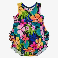 Bamboo Baby Clothes|Rompers<Little Sleepies Bubble Romper Jungle Blooms