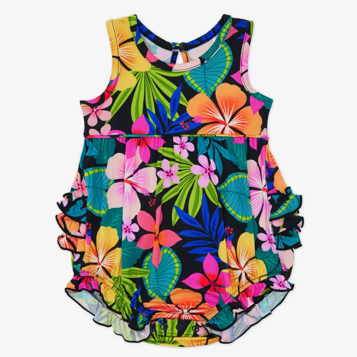Bamboo Baby Clothes|Rompers<Little Sleepies Bubble Romper Jungle Blooms