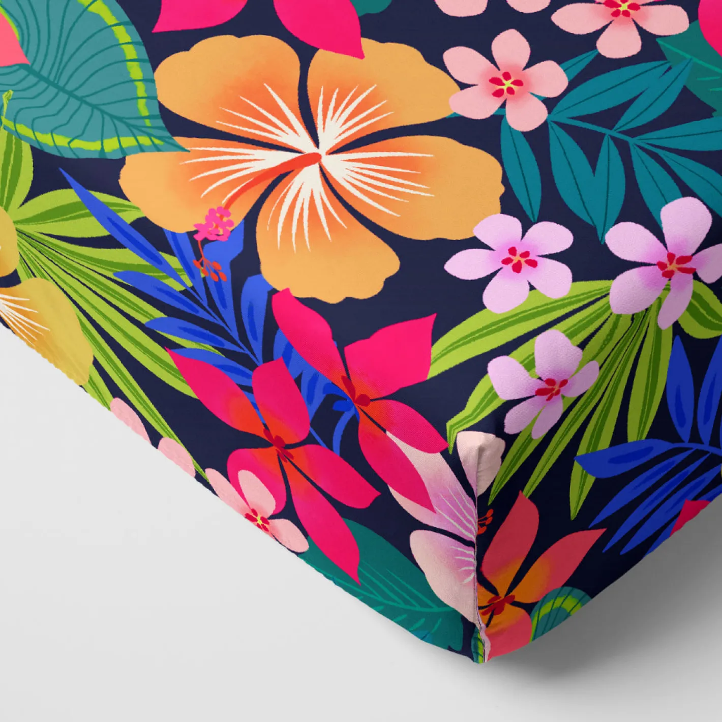 Sheets<Little Sleepies Fitted Crib Sheet Jungle Blooms