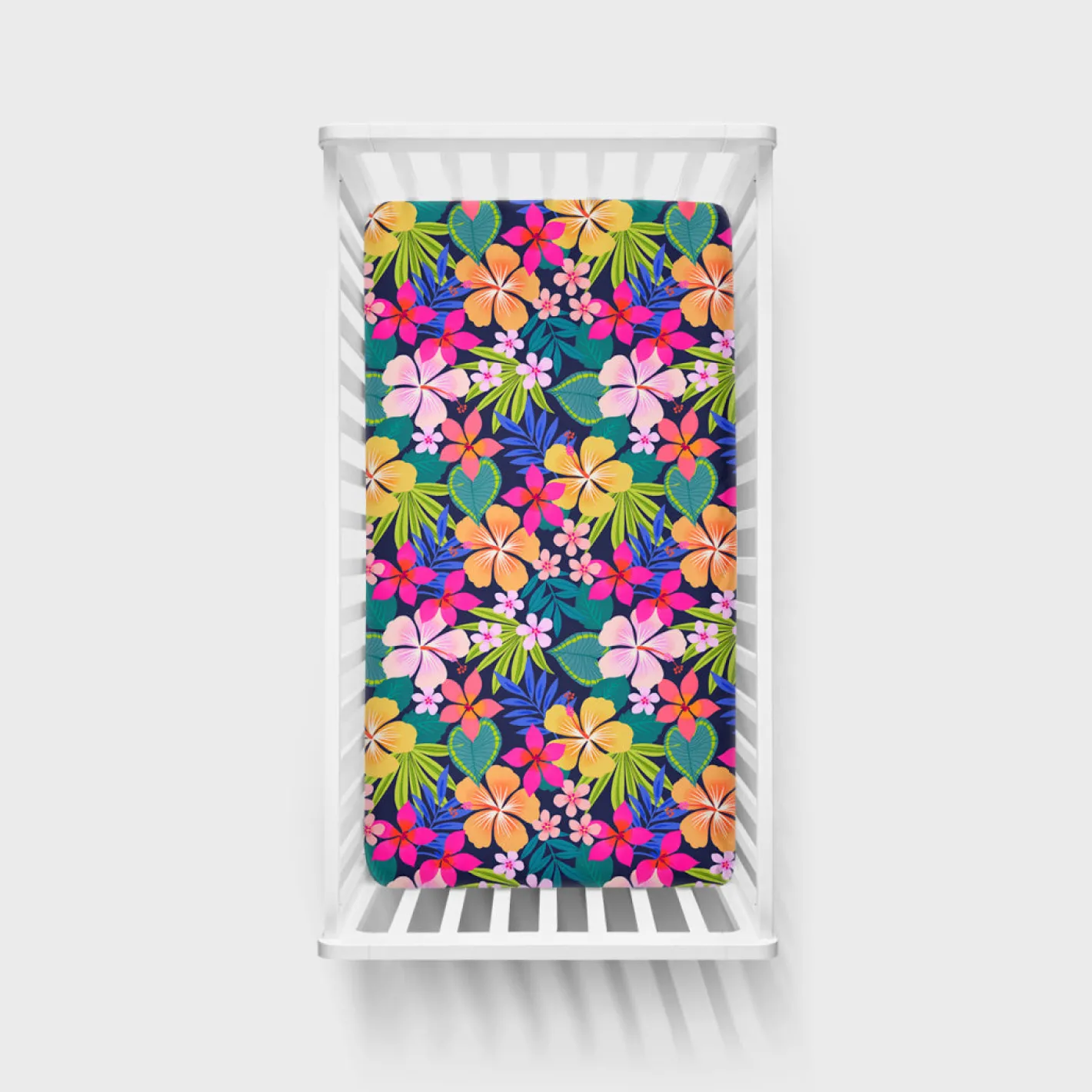 Sheets<Little Sleepies Fitted Crib Sheet Jungle Blooms
