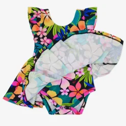 Bamboo Baby Clothes|Bodysuits<Little Sleepies Flutter Twirl Dress with Bodysuit Jungle Blooms