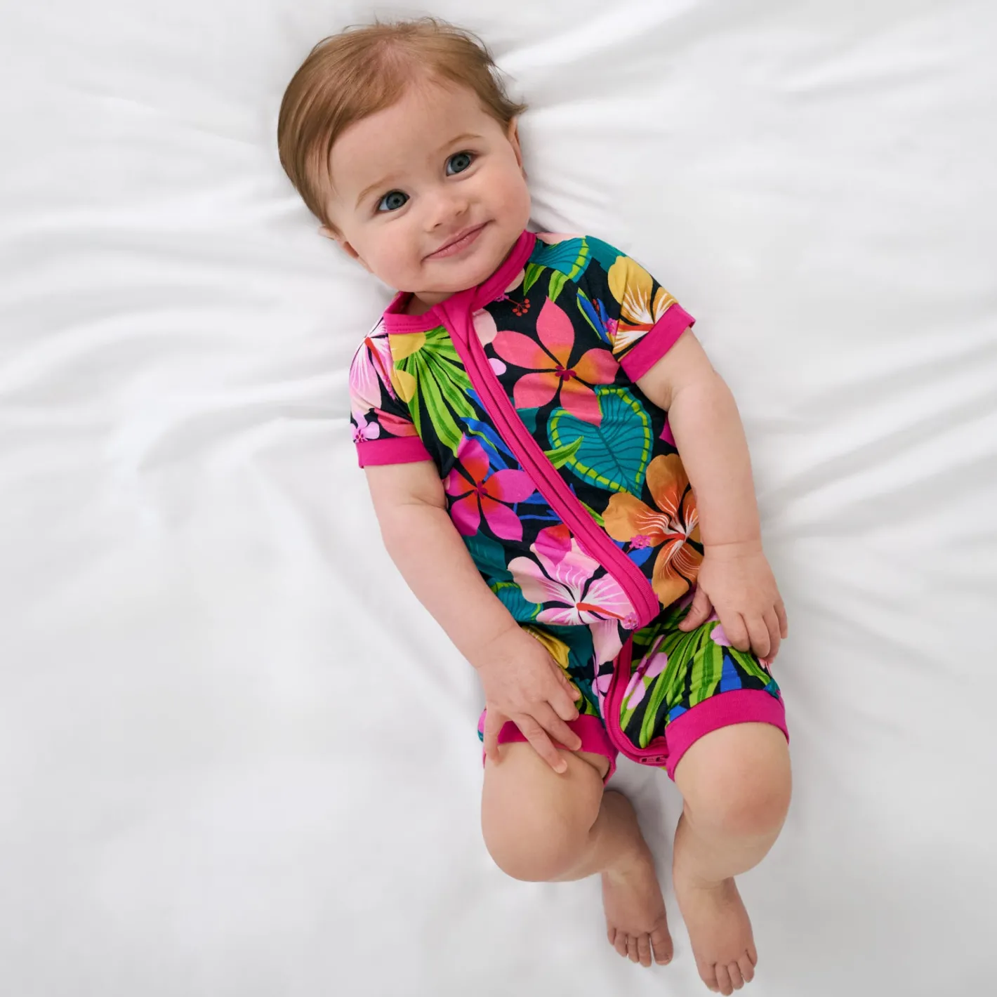 Zippies|Mommy & Me<Little Sleepies Shorty Zippy Jungle Blooms