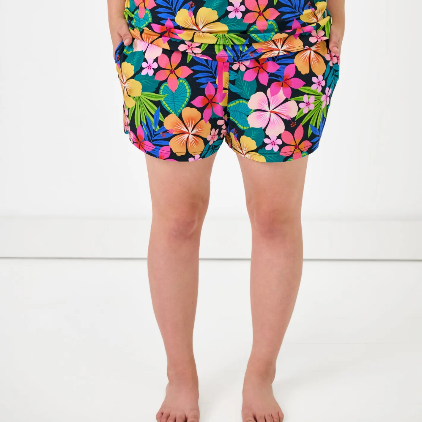 Mommy & Me|Mommy & Me<Little Sleepies Women's Pajama Shorts Jungle Blooms