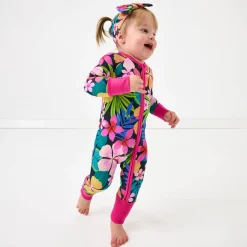 Zippies|Mommy & Me<Little Sleepies Zippy Jungle Blooms