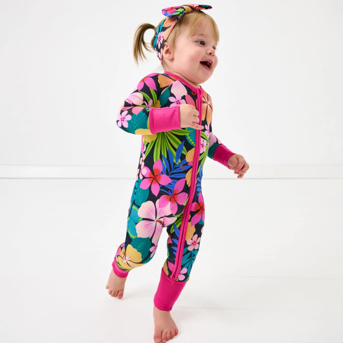 Zippies|Mommy & Me<Little Sleepies Zippy Jungle Blooms