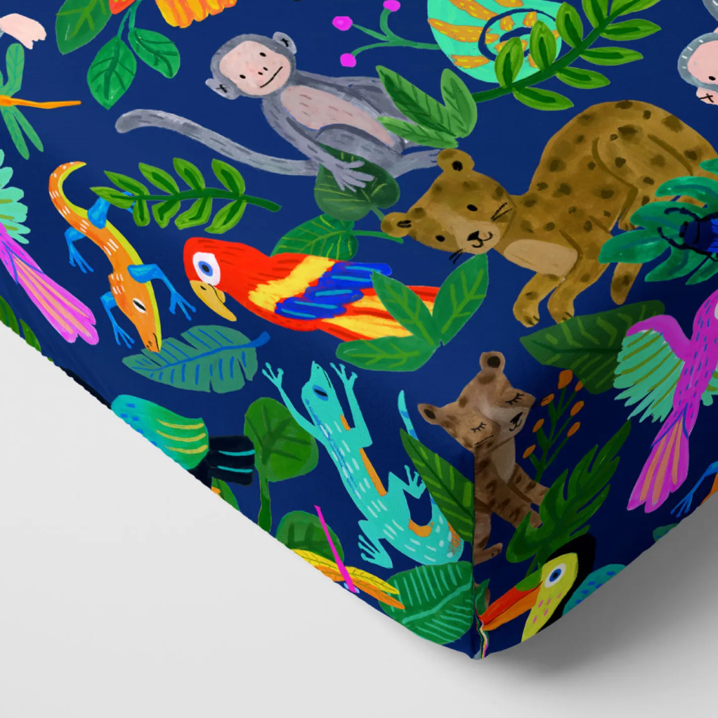Sheets<Little Sleepies Fitted Crib Sheet Jungle Jam