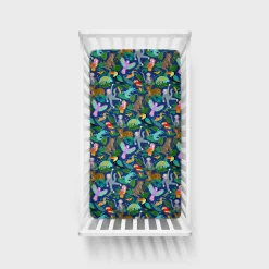 Sheets<Little Sleepies Fitted Crib Sheet Jungle Jam