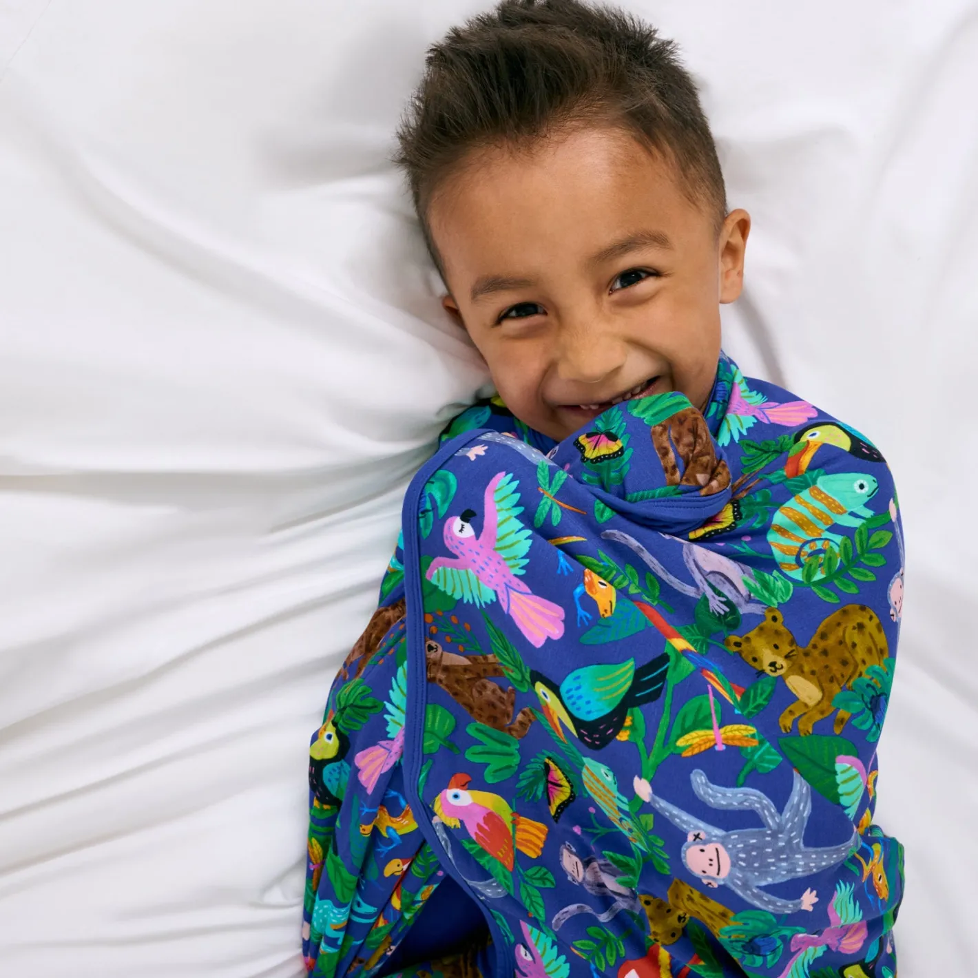 Cloud Blankets|Cloud Blankets<Little Sleepies Large Cloud Blanket® Jungle Jam