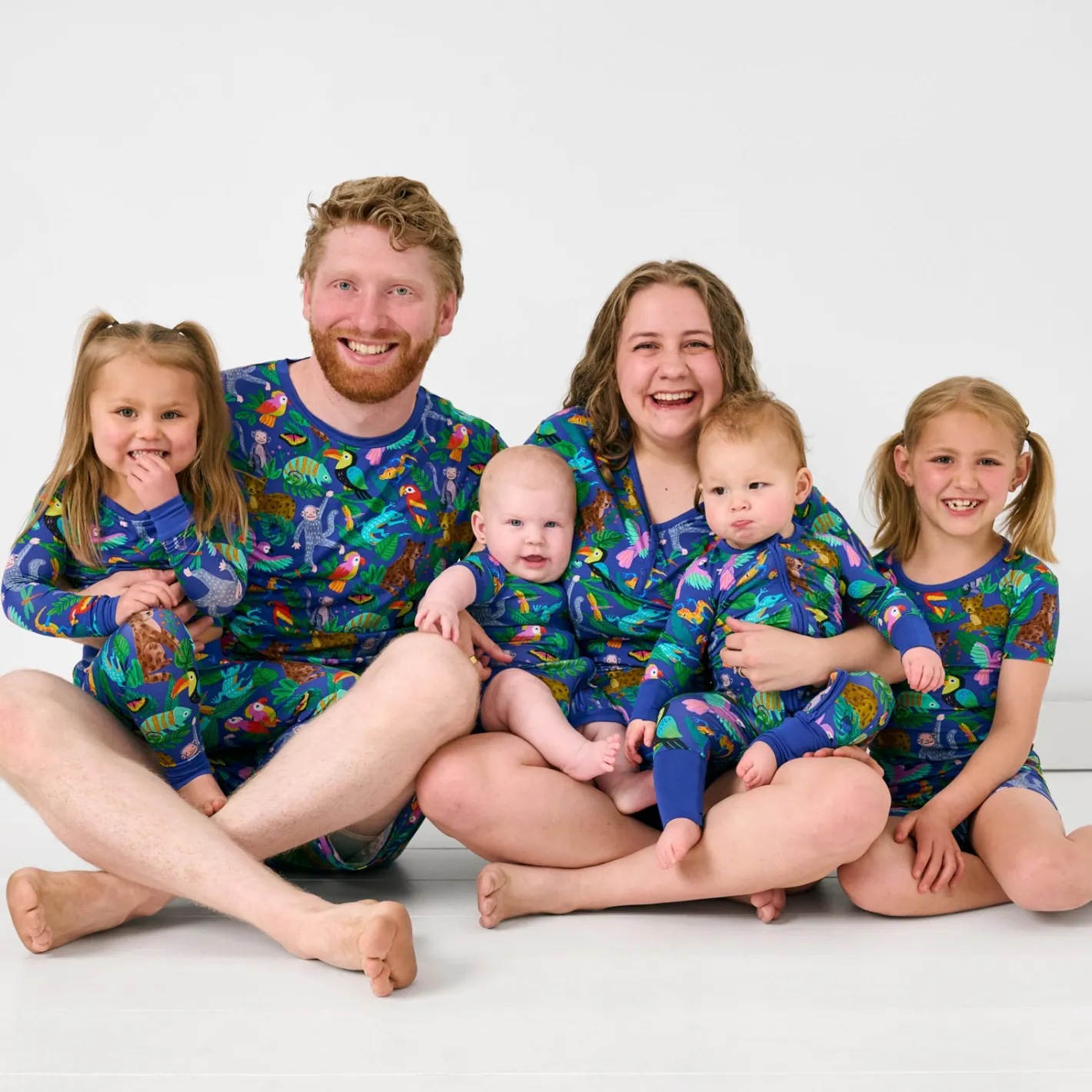 Daddy & Me|Full Family Matching<Little Sleepies Men's Pajama Shorts Jungle Jam