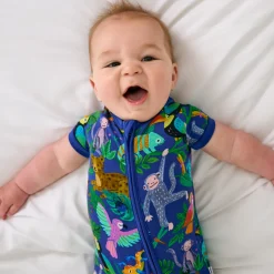 Zippies|Mommy & Me<Little Sleepies Shorty Zippy Jungle Jam