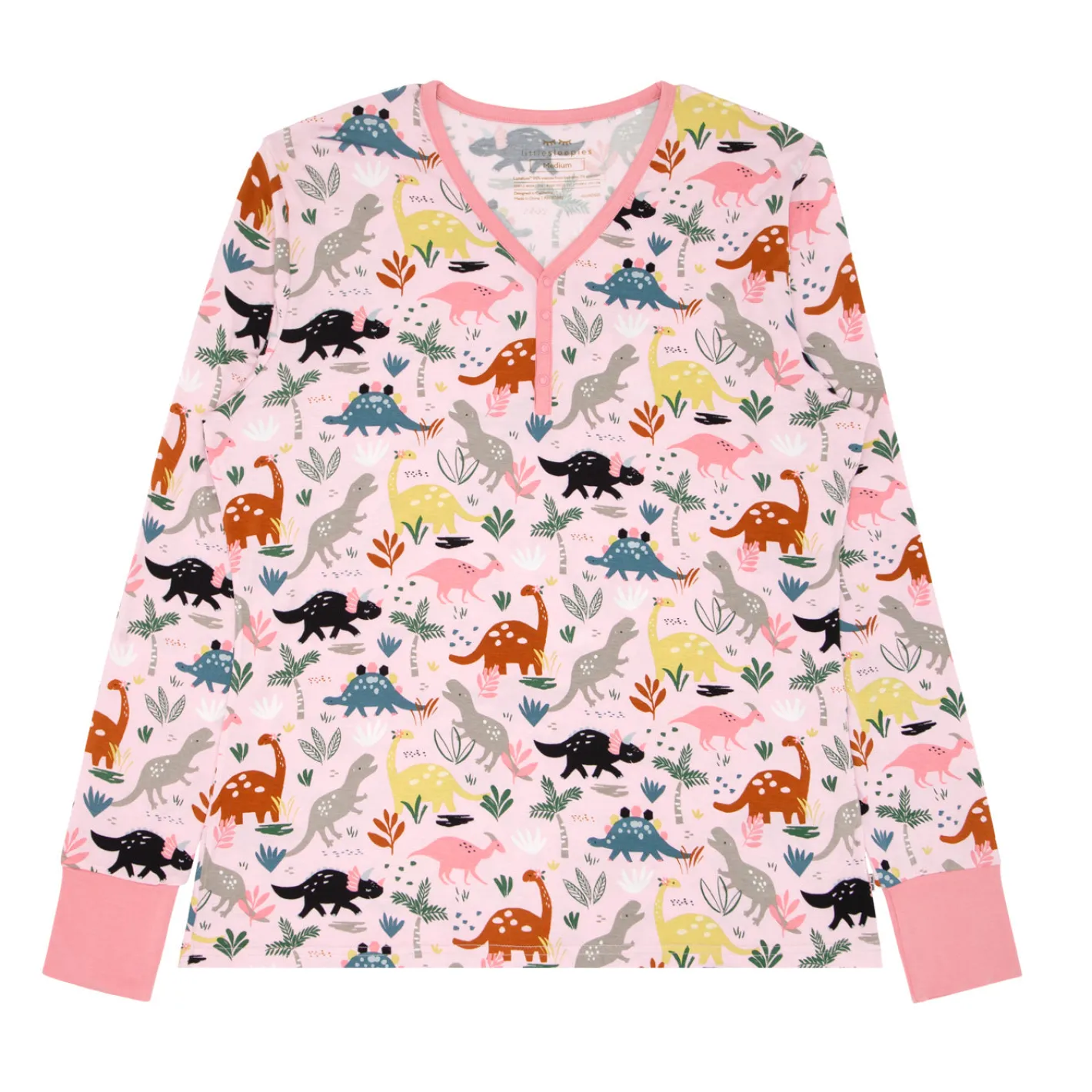 Mommy & Me|Mommy & Me<Little Sleepies Women's Pajama Top Jurassic Jungle