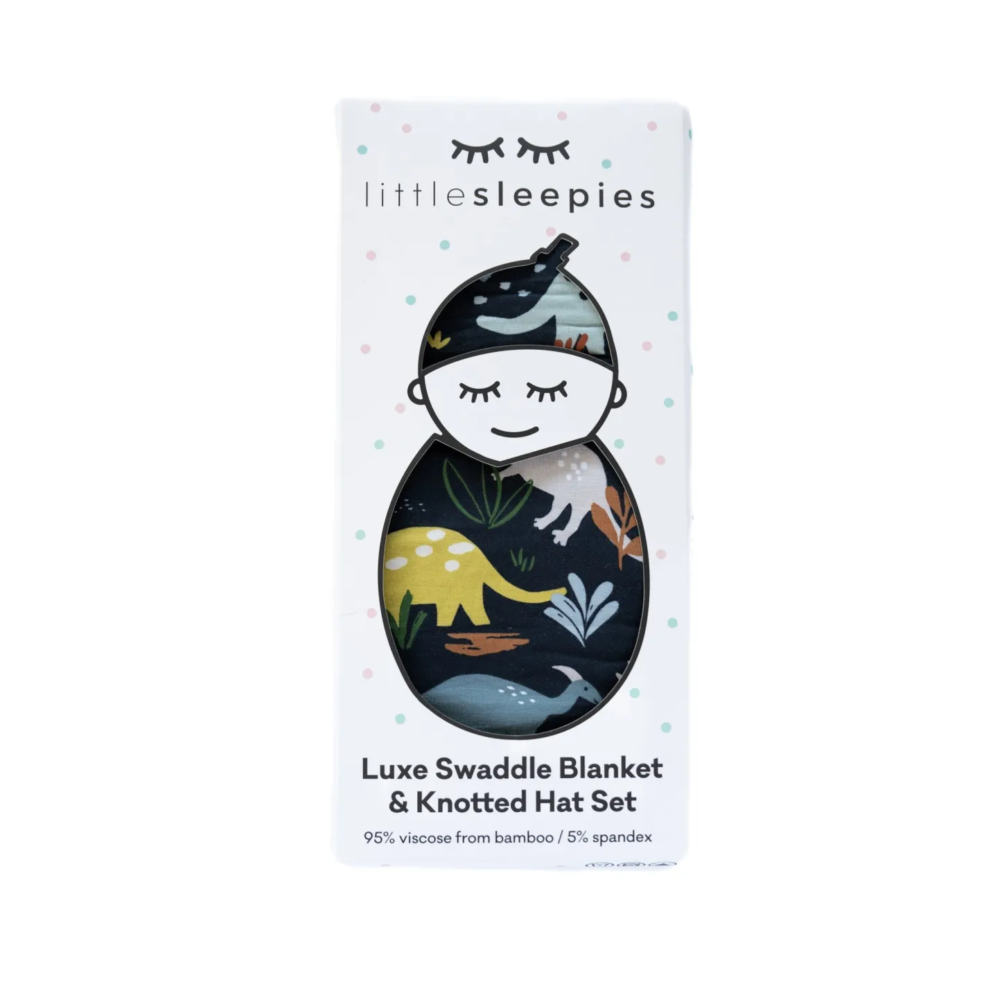 Layette|Swaddles<Little Sleepies Swaddle & Hat Set Jurassic Jungle
