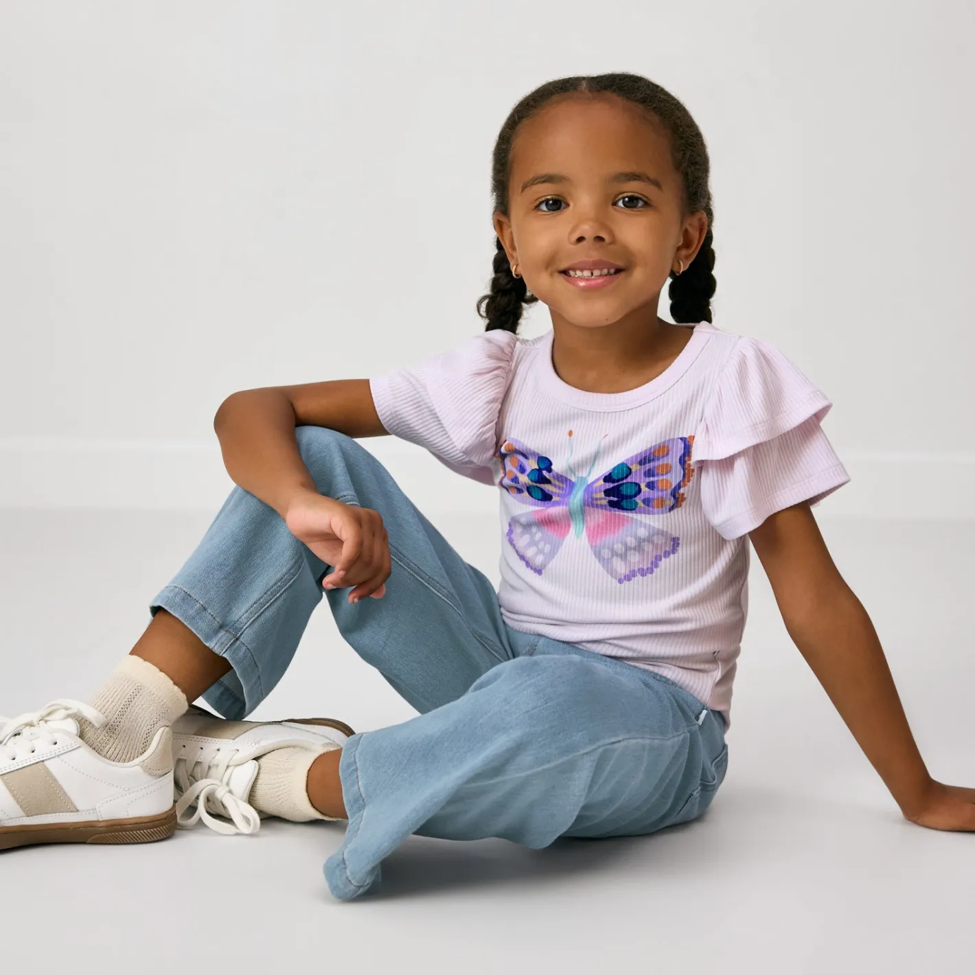 Bottoms|Bottoms<Little Sleepies Wide Leg Denim Pants Light Blue