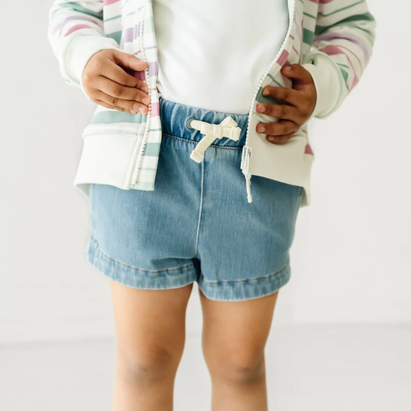 Everyday Essentials|Everyday Essentials<Little Sleepies Denim Shorts Light Blue