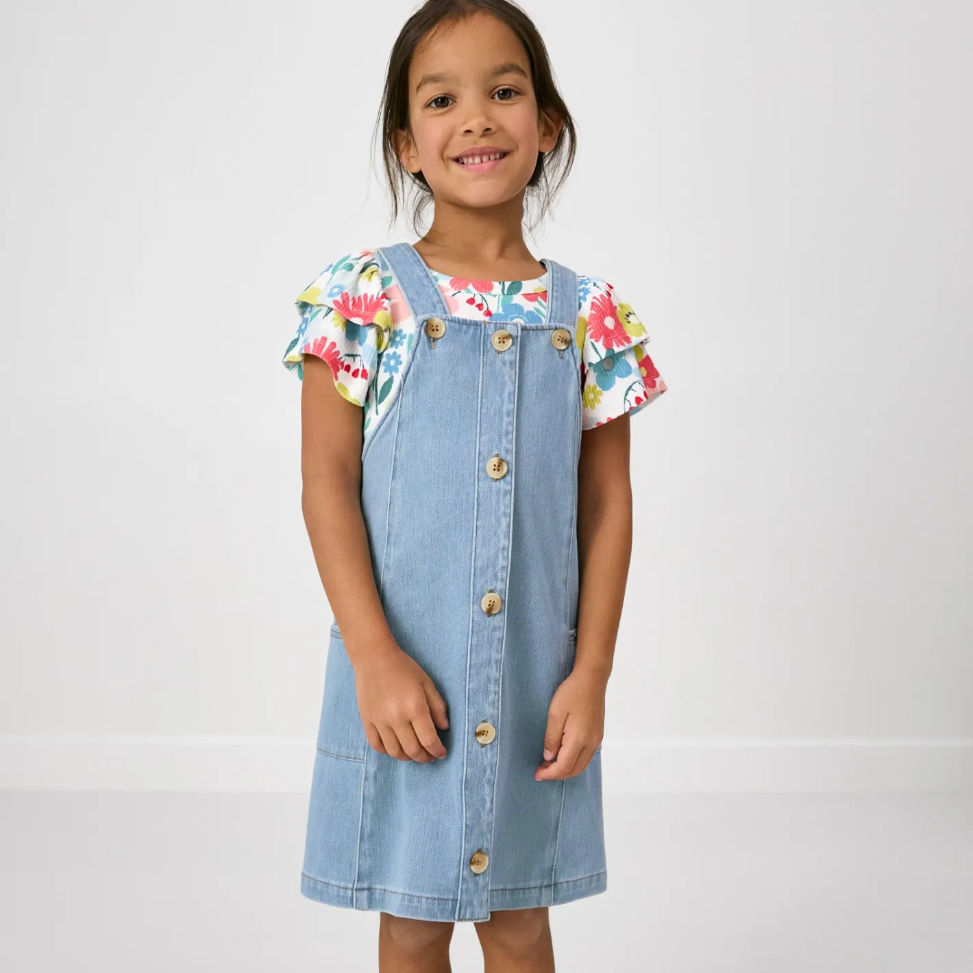 Dresses|Dresses<Little Sleepies Denim Jumper Light Blue