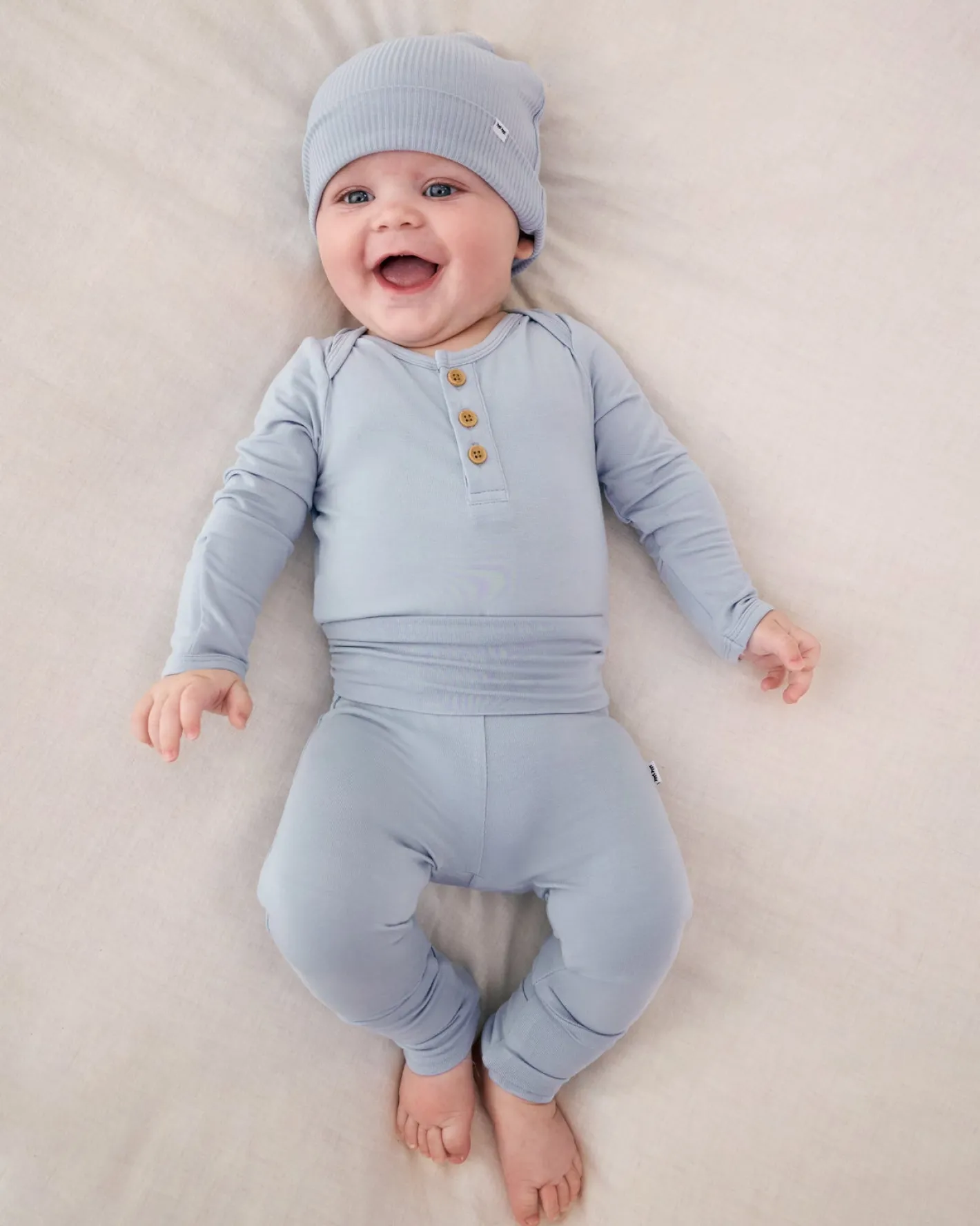 The Newborn Shop|The Newborn Shop<Little Sleepies Fold-Over Legging Light Fog
