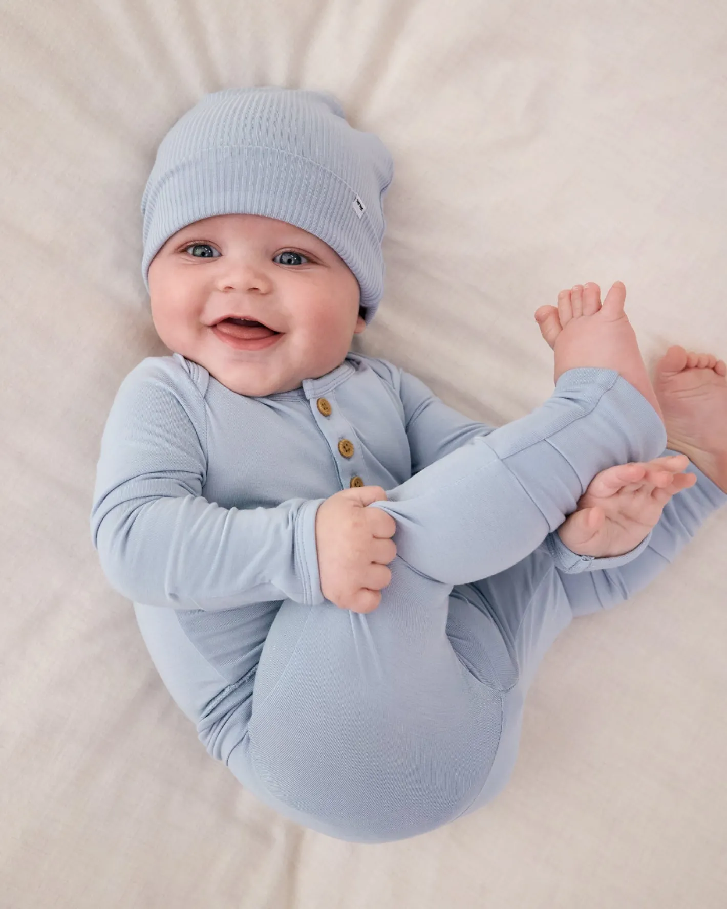 The Newborn Shop|The Newborn Shop<Little Sleepies Fold-Over Legging Light Fog