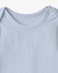 The Newborn Shop|The Newborn Shop<Little Sleepies Ribbed Infant Gown Light Fog