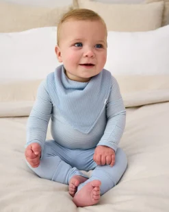 The Newborn Shop|The Newborn Shop<Little Sleepies Ribbed Bandana Bib Light Fog