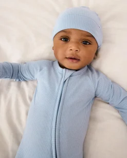 The Newborn Shop|The Newborn Shop<Little Sleepies Ribbed Zippy Light Fog