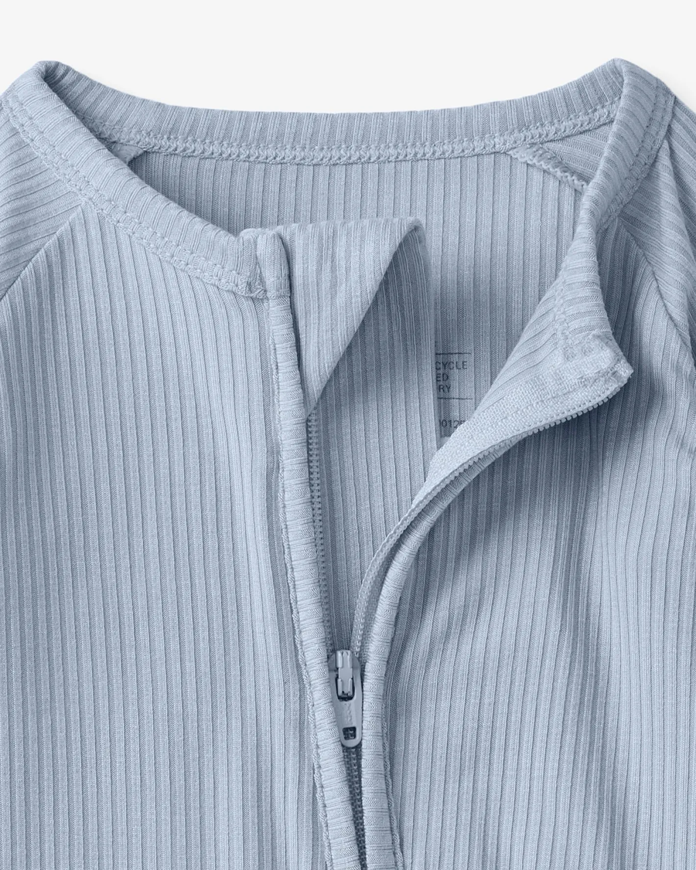 The Newborn Shop|The Newborn Shop<Little Sleepies Ribbed Zippy Light Fog
