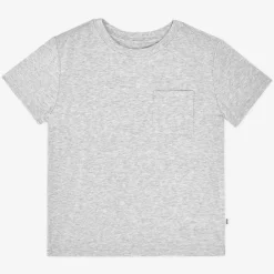 Everyday Essentials|Everyday Essentials<Little Sleepies Relaxed Pocket Tee Light Heather Gray