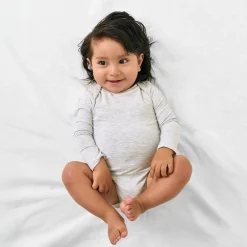 Bamboo Baby Clothes|Everyday Essentials<Little Sleepies Bodysuit Light Heather Gray