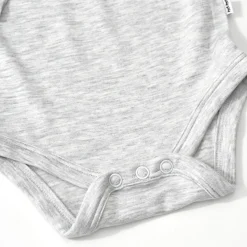 Bamboo Baby Clothes|Everyday Essentials<Little Sleepies Bodysuit Light Heather Gray