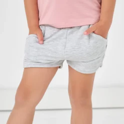 Everyday Essentials|Everyday Essentials<Little Sleepies Dolphin Shorts Light Heather Gray