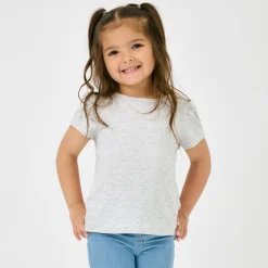 Everyday Essentials|Everyday Essentials<Little Sleepies Puff Sleeve Tee Light Heather Gray
